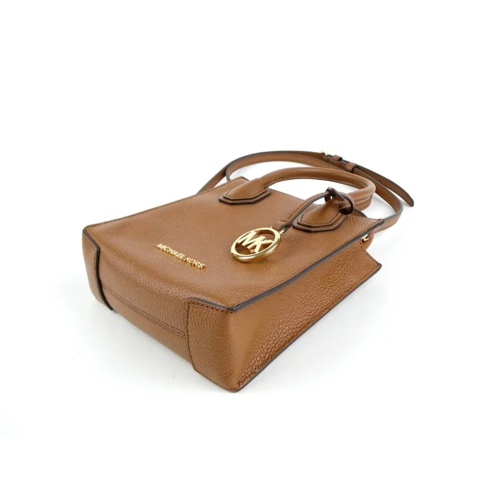 Michael Kors Mercer Luggage Extra‎ Small Pebbled Leather Crossbody